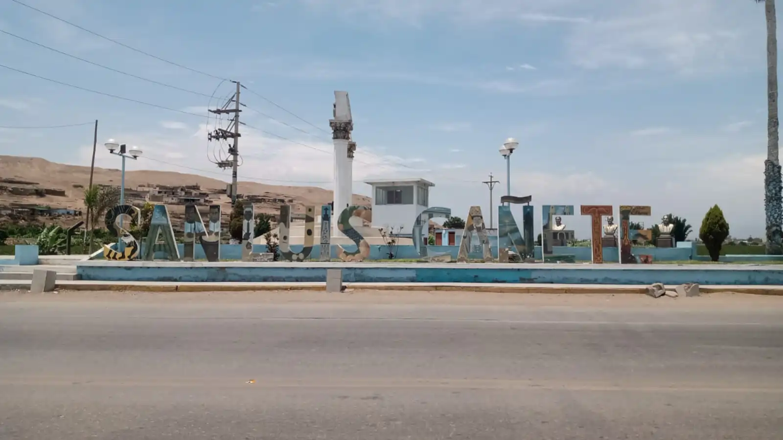 Entrada y bienvenida a San Luis, Cañete